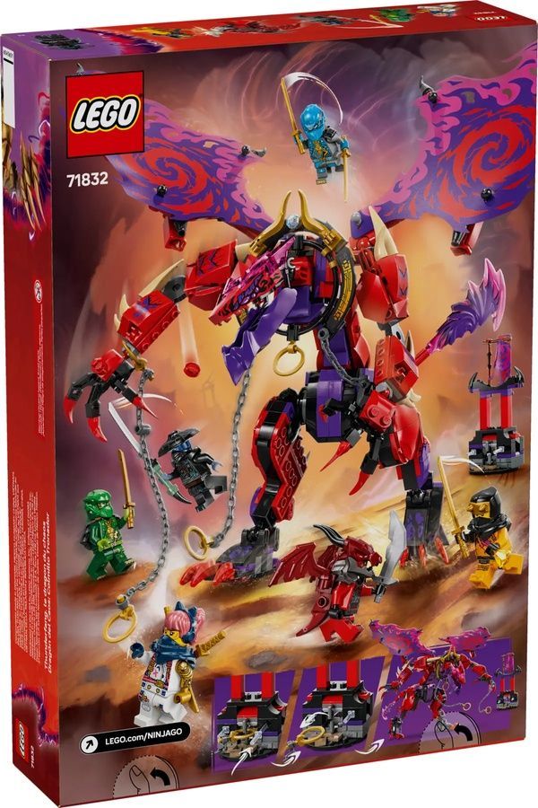 Конструктор LEGO NINJAGO - Громовержець Дракон Хаосу, 668 деталей 71832 ЦБ-00285660 фото