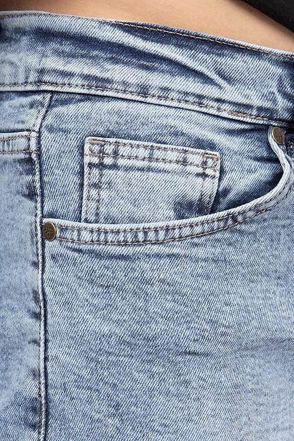 Шорти джинсові чоловічі 52 колір синій ЦБ-00183827 SKT000608294 фото