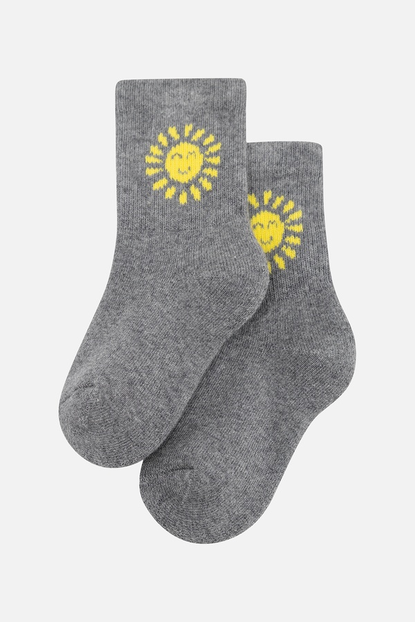 Шкарпетки для дівчинки 20-21 колір сірий ЦБ-00238571 SKT000956898 фото