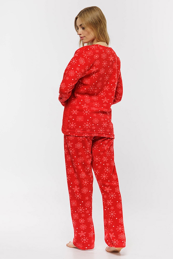 Жіноча піжама колір червоний ЦБ-00203793 SKT000874737 фото