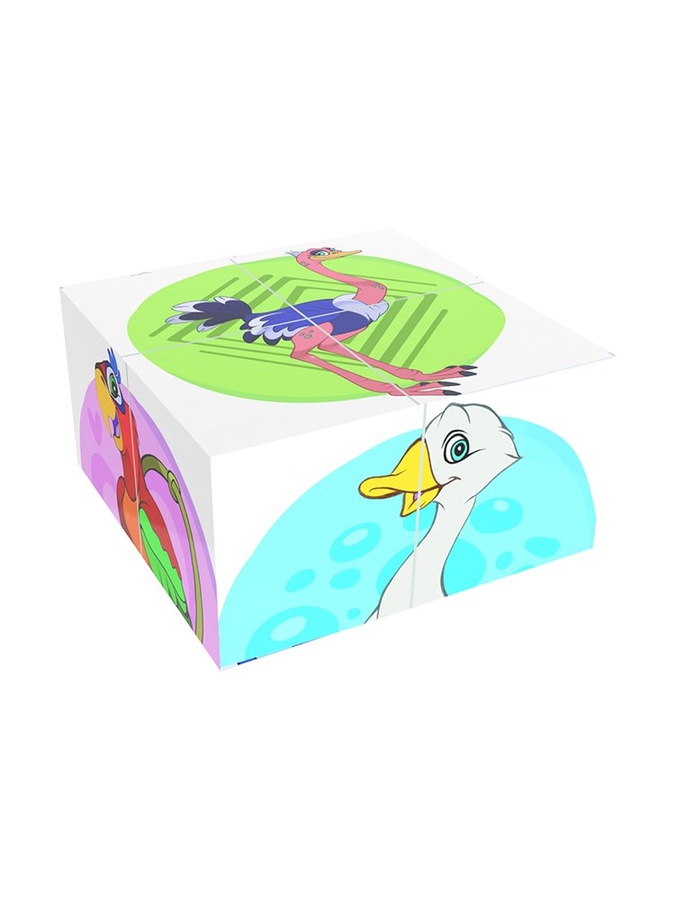 Кубики-пазли "Птахи" колір різнокольоровий ЦБ-00233750 SKT000942110 фото