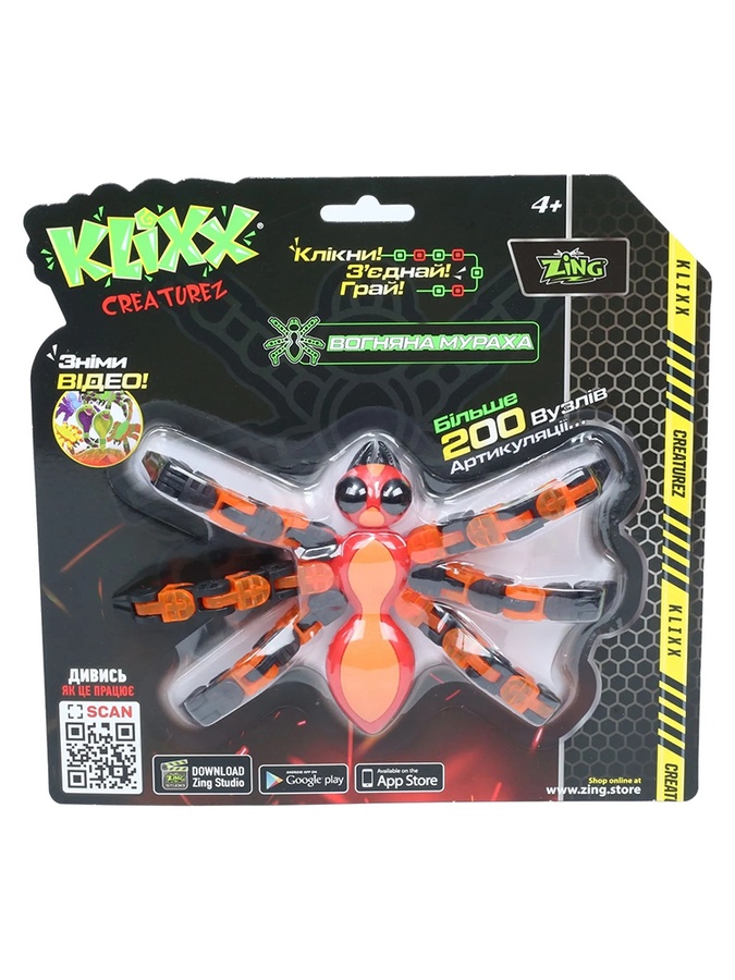 Игрушка Klixx Creaturez - Fidget Огненная муравей цвет разноцветный ЦБ-00230346 SKT000934399 фото