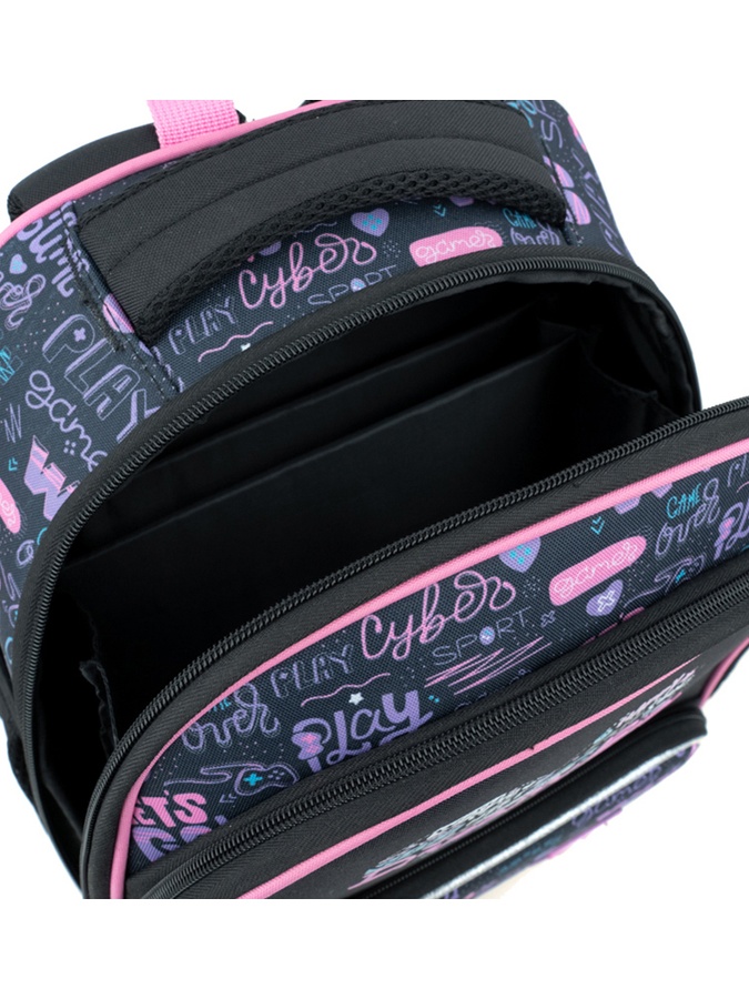Рюкзак GoPack Education для дівчинки колір чорно-рожевий ЦБ-00225081 SKT000921776 фото