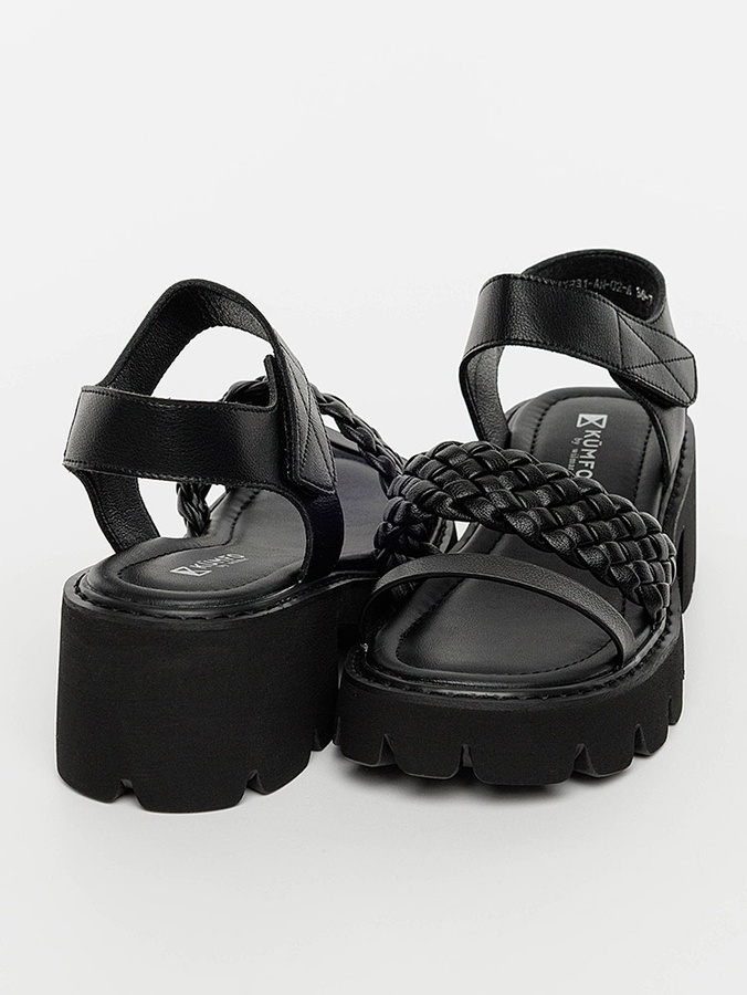 Жіночі босоніжки на каблуках 40 колір чорний ЦБ-00200239 SKT000867918 фото