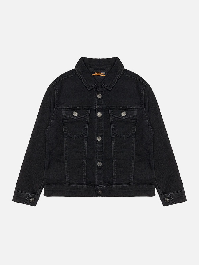 Джинсова куртка для хлопчика 128 колір чорний ЦБ-00221950 SKT000914132 фото