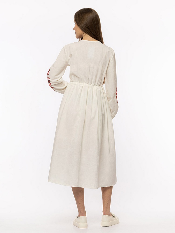 Жіноча сукня вишиванка 42 колір білий ЦБ-00214055 SKT000895525 фото