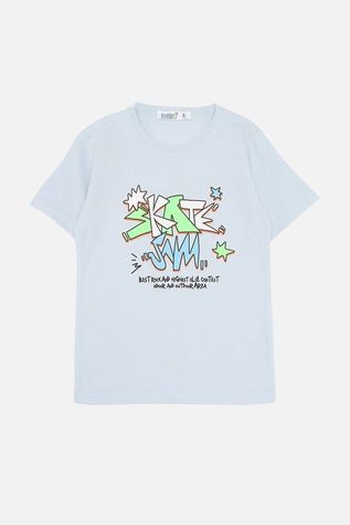 Футболка с коротким рукавом для мальчика цвет голубой 128 ЦБ-00277106 фото