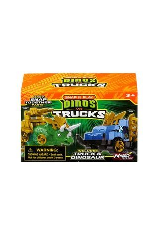 Ігровий набір &ndash; машинка та динозавр Triceratops green ROAD RIPPERS 20074 ЦБ-00204542 фото