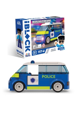 Конструктор Kids hits IBLOCK JUNIOR Police Van колір різнокольоровий ЦБ-00265699 SKT001033918 фото