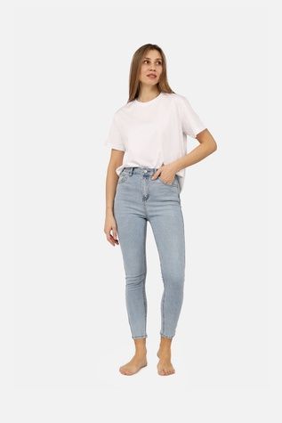 Джинси slim жіночі колір блакитний 42 ЦБ-00266054 фото