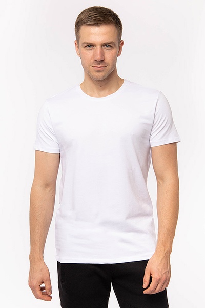 Чоловіча футболка 52 колір білий ЦБ-00198296 SKT000863501 фото