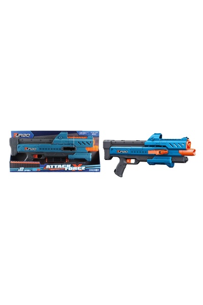 Игрушечный пулемет механический с боковым магазином и мягкими патронами цвет разноцветный ЦБ-00249037 SKT000990621 фото