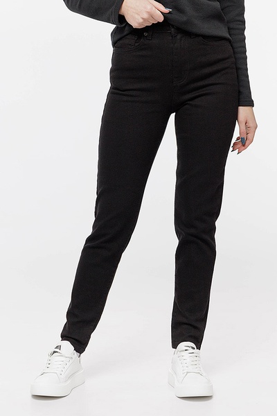 Жіночі джинси 46 колір чорний ЦБ-00208064 SKT000883962 фото