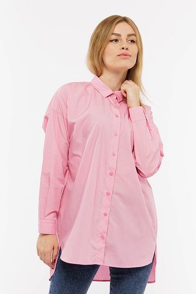 Жіноча сорочка 50 колір рожевий ЦБ-00184072 SKT000609340 фото