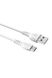 USB кабель BX51 Micro 2.4 A 1 м колір білий ЦБ-00192784 SKT000850324 фото 1