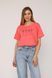 Футболка з коротким рукавом жіноча колір рожевий 50