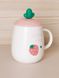 Чашка з кришкою "Strawberry" колір білий ЦБ-00224635 SKT000920619 фото 1