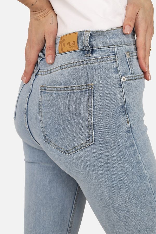 Джинси slim жіночі колір блакитний 42 ЦБ-00266054 фото