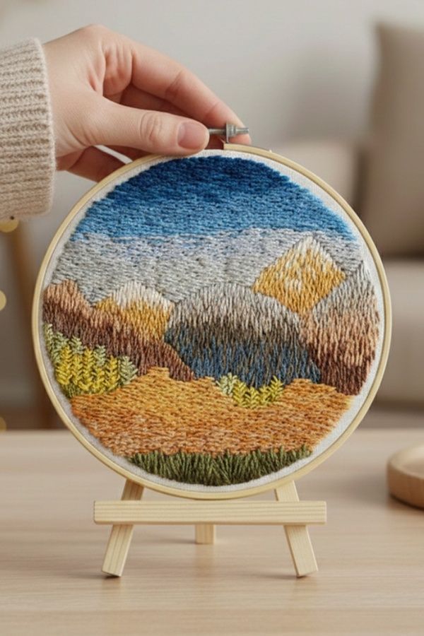 Набір для вишивки гладдю &laquo;Гірський подих&raquo; Brushme EMBR004 ЦБ-00295394 фото
