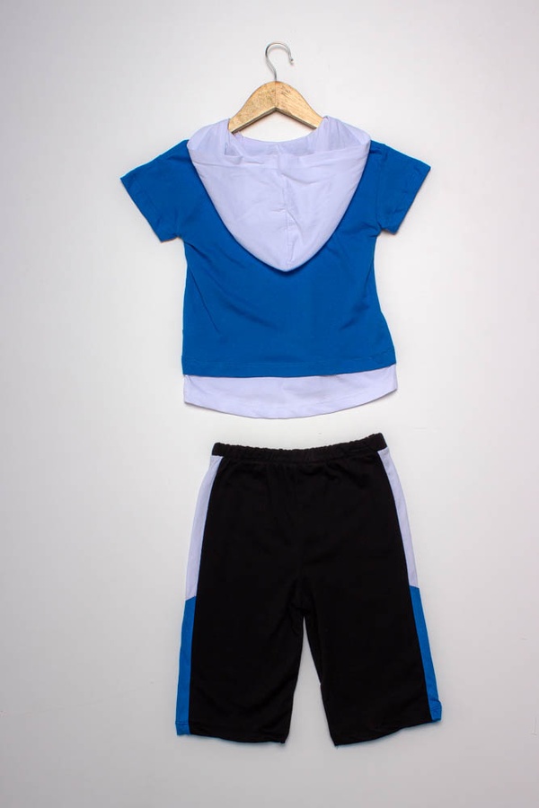 Костюм с шортами на мальчика 134 цвет синий ЦБ-00151985 SKT000519244 фото