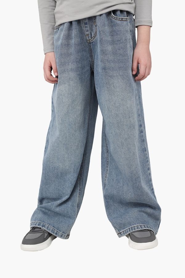 Джинси baggy для хлопчика колір синій 140 ЦБ-00290308 фото