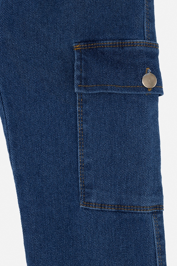 Джогеры джинсовые для мальчика 128 цвет синий ЦБ-00254807 SKT001005938 фото