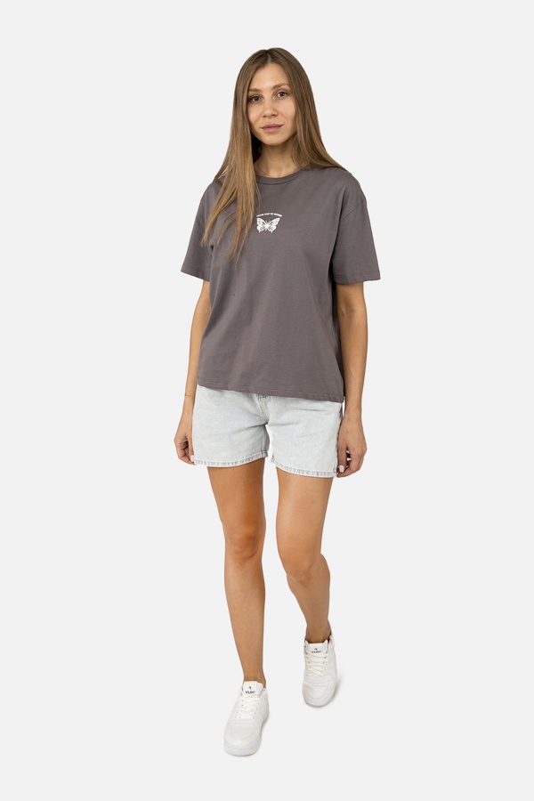 Жіноча футболка з коротким рукавом 44 колір сірий ЦБ-00253733