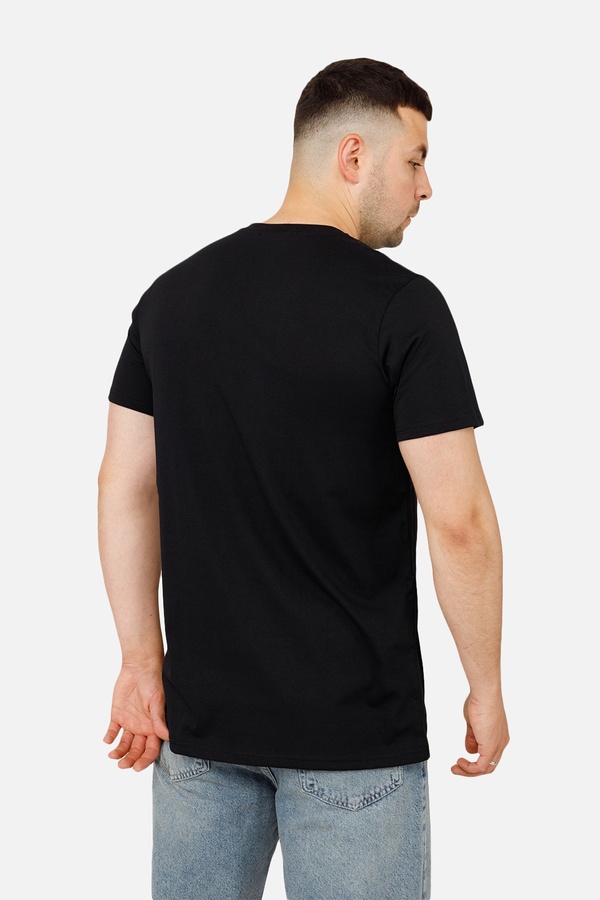 Чоловіча патріотична футболка з коротким рукавом 44 колір чорний ЦБ-00253251 SKT001001363 фото