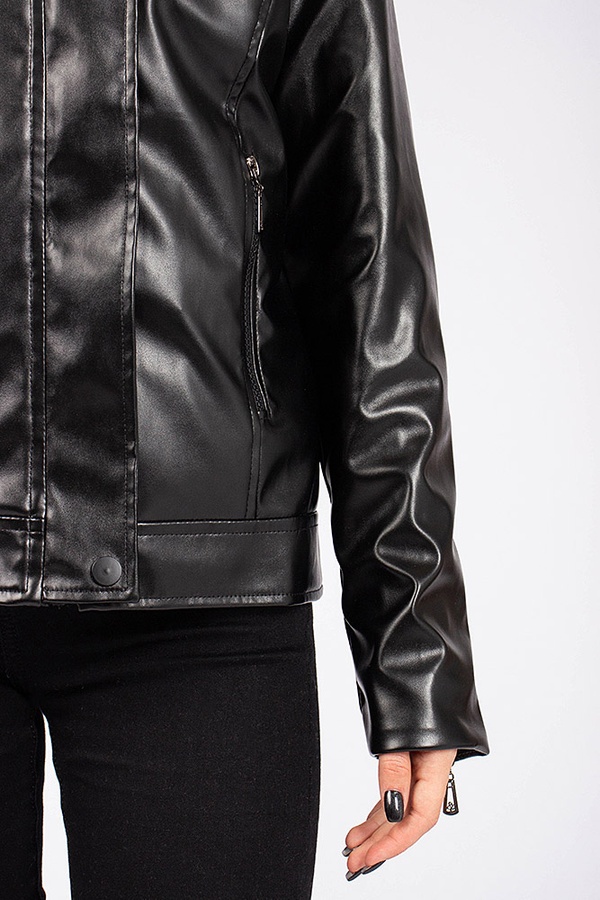 Куртка жіноча 42 колір чорний ЦБ-00175617 SKT000586928 фото