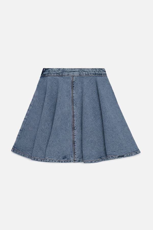 Джинсовая юбка для девочки 134 цвет голубой ЦБ-00243527 SKT000968309 фото