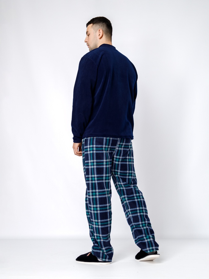 Чоловіча піжама 46 колір темно-синій ЦБ-00234917 SKT000945037 фото