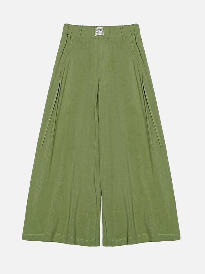 Штаны широкие для девочки 164 цвет зеленый ЦБ-00209703 SKT000887186 фото
