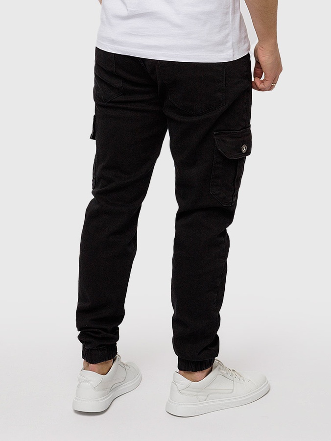 Чоловічі джинсові джогери 42 колір чорний ЦБ-00219093 SKT000906289 фото