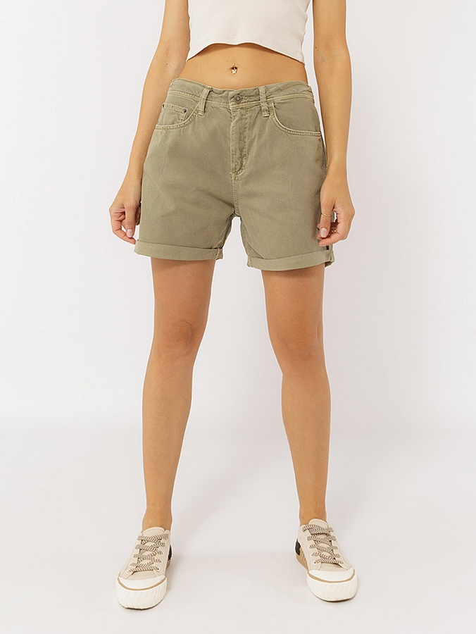 Жіночі короткі джинсові шорти 40 колір оливковий ЦБ-00219070 SKT000906209 фото