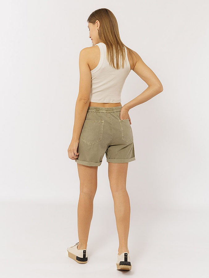 Жіночі короткі джинсові шорти 40 колір оливковий ЦБ-00219070 SKT000906209 фото