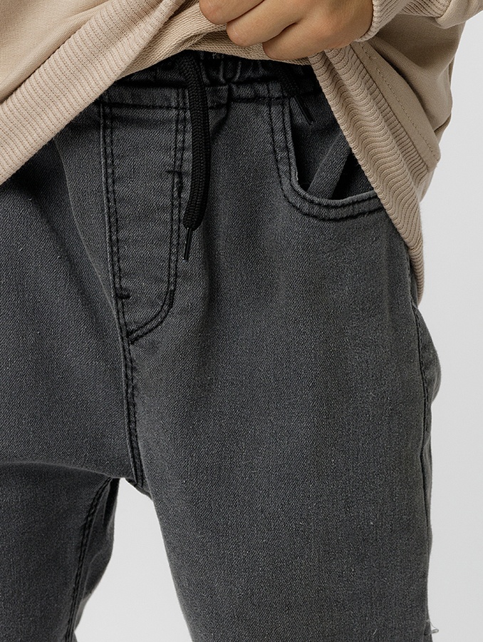 Джогери джинсові для хлопчика 152 колір сірий ЦБ-00224300 SKT000919660 фото