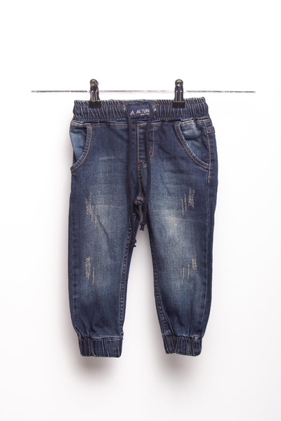 Джогеры джинсовые на мальчика 116 цвет синий ЦБ-00148375 SKT000509353 фото