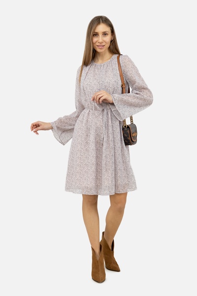 Жіноча сукня вільного крою 50 колір бежевий ЦБ-00243036 SKT000966605 фото
