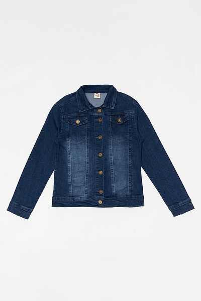 Джинсова куртка для дівчинки 158 колір темно-синій ЦБ-00160554 SKT000543601 фото