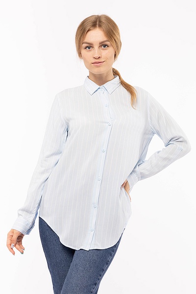 Жіноча сорочка 44 колір блакитний ЦБ-00198378 SKT000863607 фото