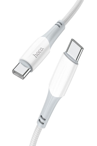 USB кабель Hoco X70 Type-C - Type-C 3A 60W PD 1 м цвет белый ЦБ-00209851 SKT000887808 фото