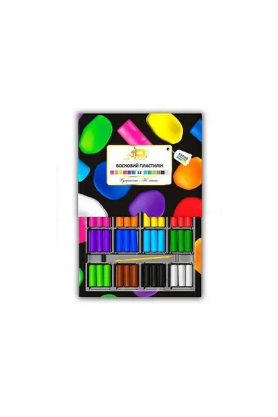 Набір пластиліну 12 кольорів колір різнокольоровий ЦБ-00177877 SKT000592763 фото