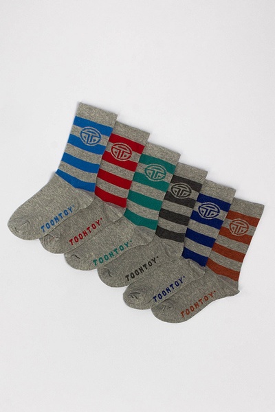 Набір шкарпеток на хлопчика 27-30 колір сірий ЦБ-00158817 SKT000537714 фото