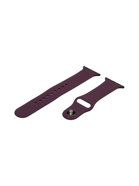 Силіконовий ремінець для Apple Watch Sport Band 38/40/41 колір темно-фіолетовий ЦБ-00200504 SKT000868595 фото