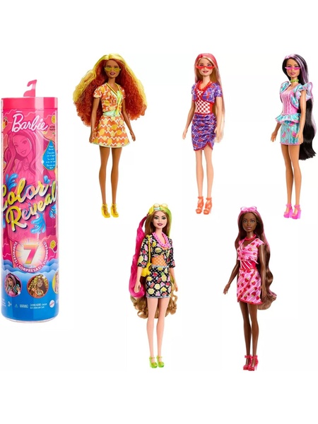 Лялька "Кольорове перевтілення" Barbie, серія "Фруктовий сюрприз" колір різнокольоровий ЦБ-00215184 SKT000898007 фото