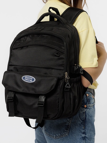 Женский спортивный рюкзак цвет черный ЦБ-00207004 SKT000882192 фото