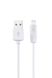 USB кабель Hoco X1 Lightning 2.1A 2 м колір білий ЦБ-00204677 SKT000876739 фото 1