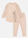 Костюм з штанами для дівчинки 86 колір персиковий ЦБ-00220584 SKT000910327 фото 1