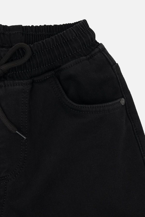 Джинсы wide leg для девочки цвет черный 134 ЦБ-00259522 фото