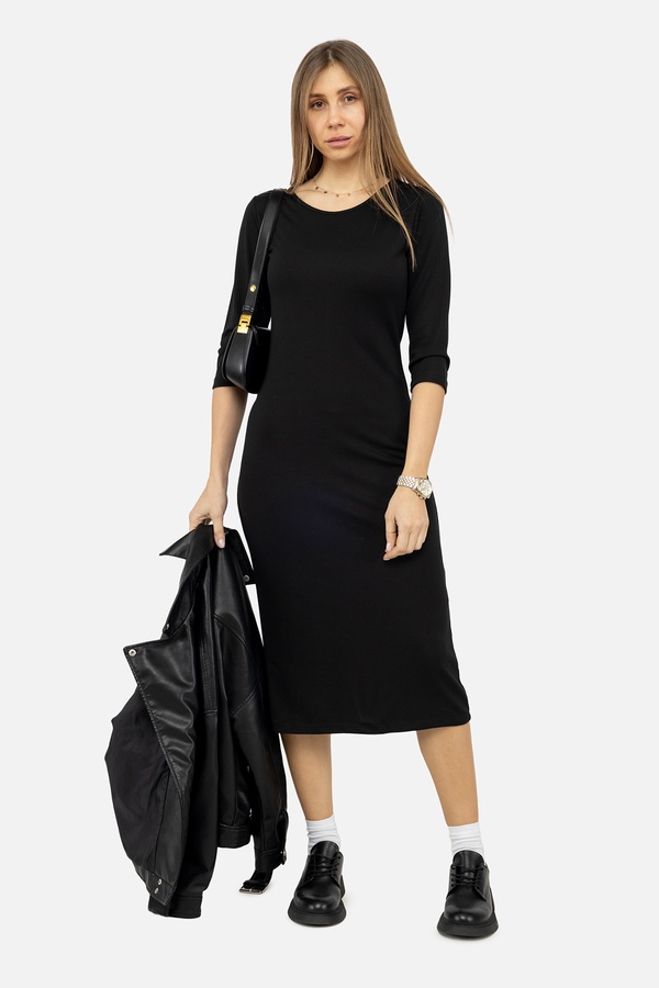 Жіноча сукня 42 колір чорний ЦБ-00245790 SKT000982774 фото